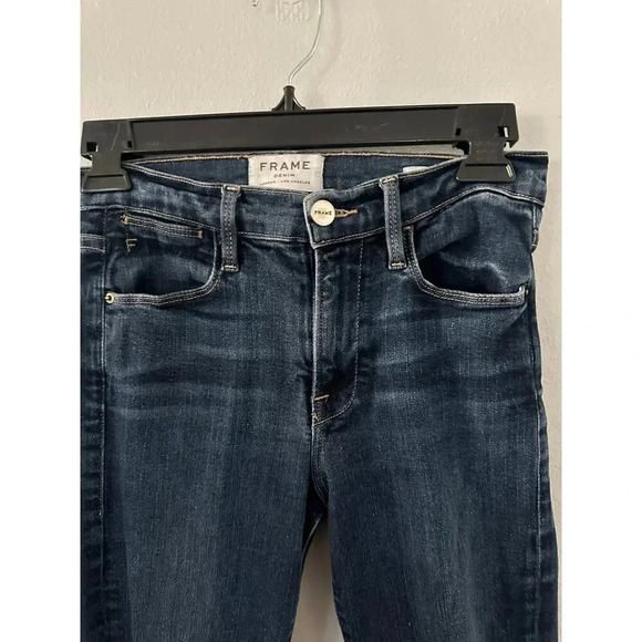 Frame Le High Skinny Crop Dame Blue - Picture 4 of 5